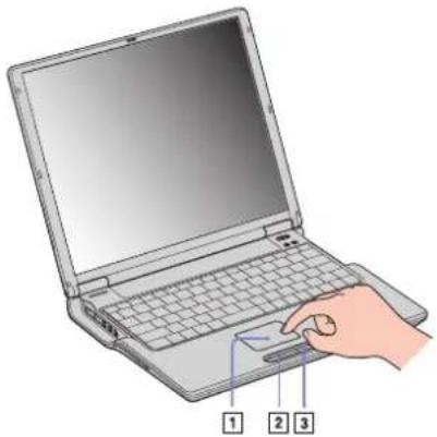 SONY Vaio PCG-Z1RMP - Using the touchpad - 1