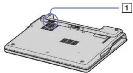 SONY Vaio PCG-Z1RMP - Inserting the battery pack - 2