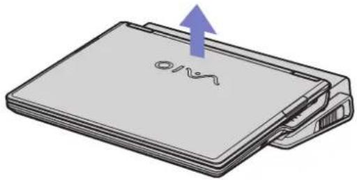 SONY Vaio PCG-Z1RMP - Disconnecting your computer from the port replicator - 2