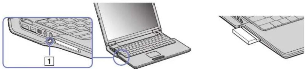 SONY Vaio PCG-Z1RMP - Removing a PC Card - 1