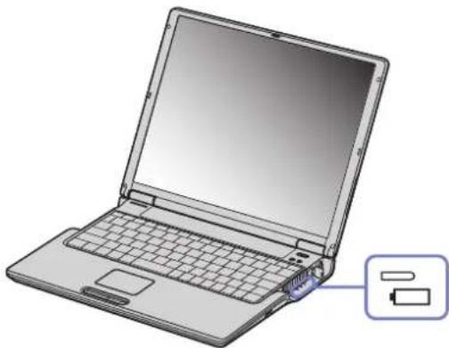 SONY Vaio PCG-Z1RMP - Charging the battery pack - 1
