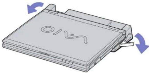 SONY Vaio PCG-GRZ615M - Disconnecting your computer from the port replicator - 1