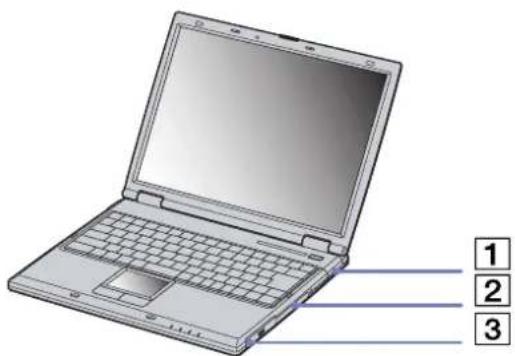 SONY Vaio PCG-GRZ615M - Locating controls and connectors - 1