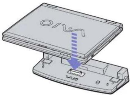 SONY Vaio PCG-GRZ615M - Attaching your computer to the port replicator - 3