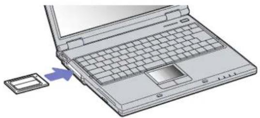 SONY Vaio PCG-GRZ615M - Inserting a PC Card - 1
