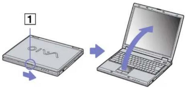 SONY Vaio PCG-GRZ615M - Starting your notebook - 1