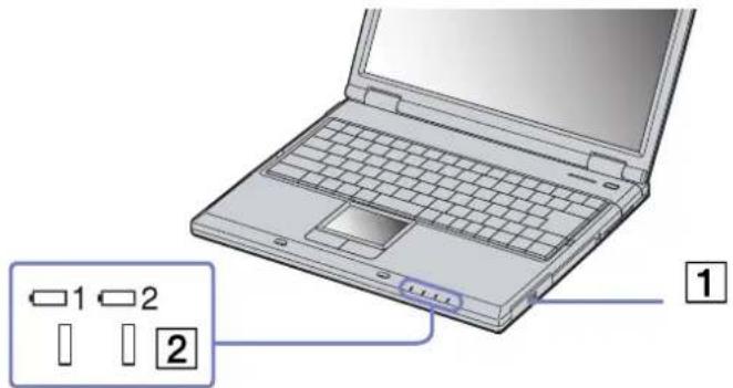 SONY Vaio PCG-GRZ615M - Charging the battery pack - 1