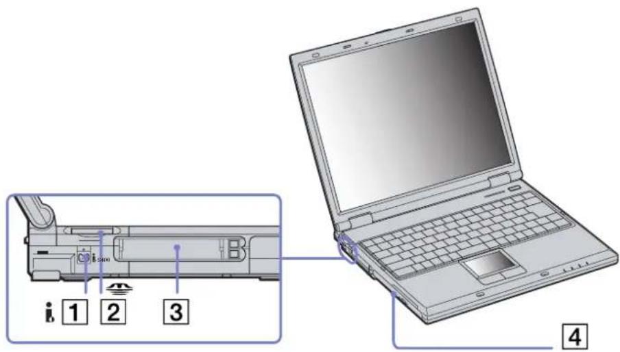 SONY Vaio PCG-GRZ615M - Locating controls and connectors - 4