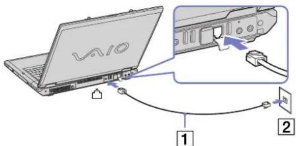 SONY Vaio PCG-GRT785E - Using the modem - 1