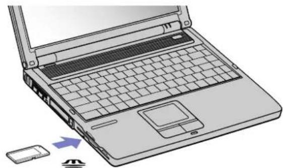 SONY Vaio PCG-GRT785E - Inserting a Memory Stick™ - 1