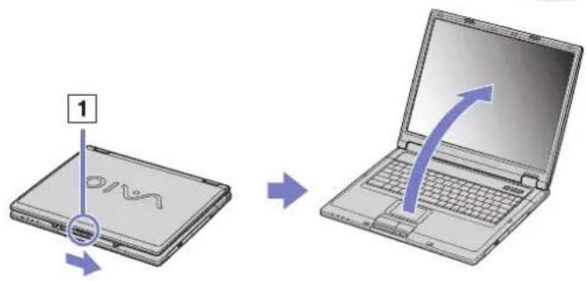 SONY Vaio PCG-GRT785E - Starting your notebook - 1