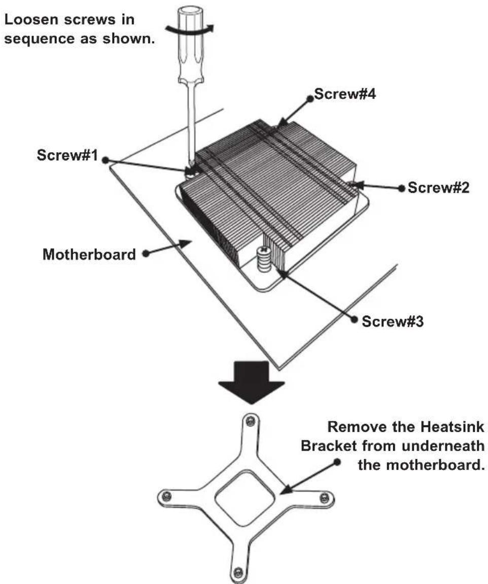 Supermicro X9SCL+-F - Removing the Heatsink - 1
