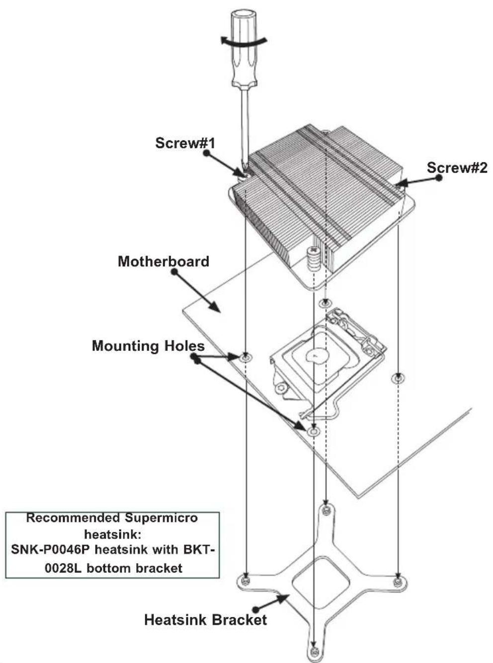 Supermicro X9SCL+-F - Installing a Passive CPU Heatsink - 1