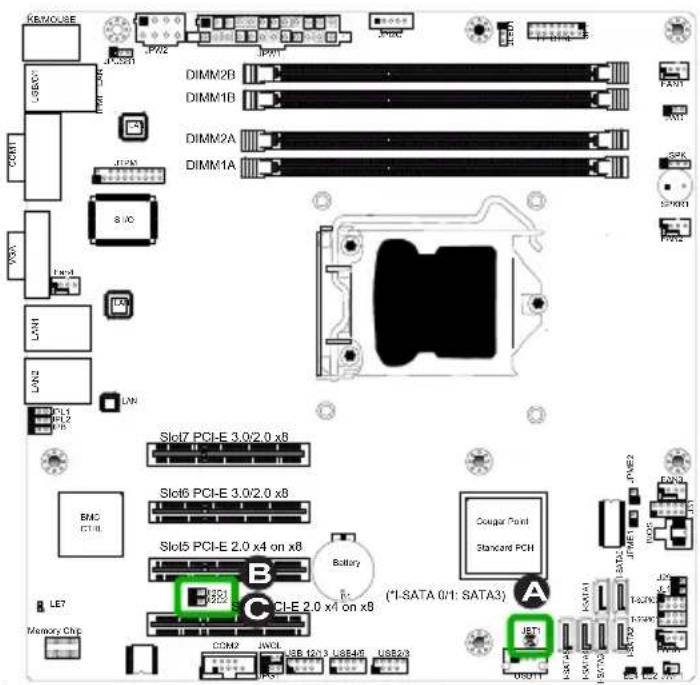 Supermicro X9SCL+-F - PCI Slot SMB Enable - 1