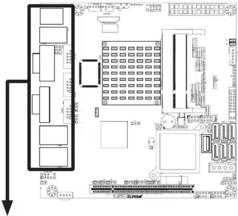 Supermicro X7SPE-H-D525 - 2-4 Connectors/I/O Ports - 1