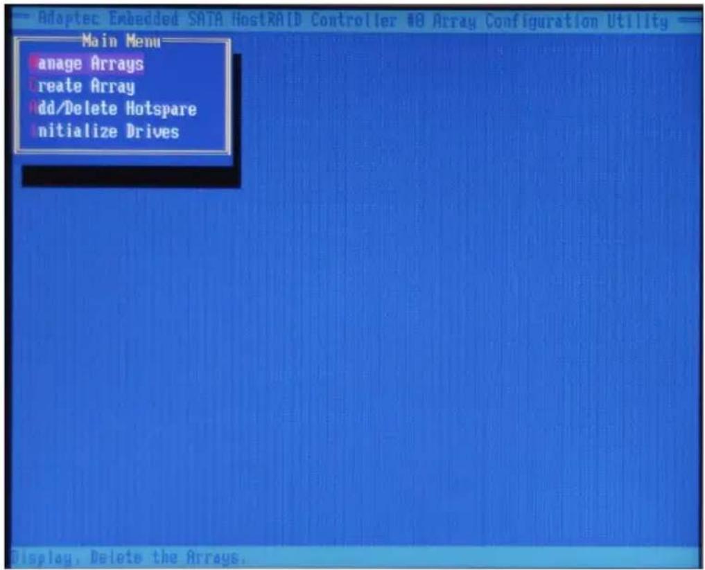Supermicro X6DH8-G2 - To Rebuild an array: - 1