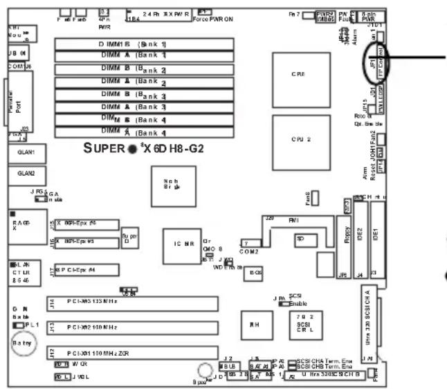 Supermicro X6DH8-G2 - Power Fail LED - 1