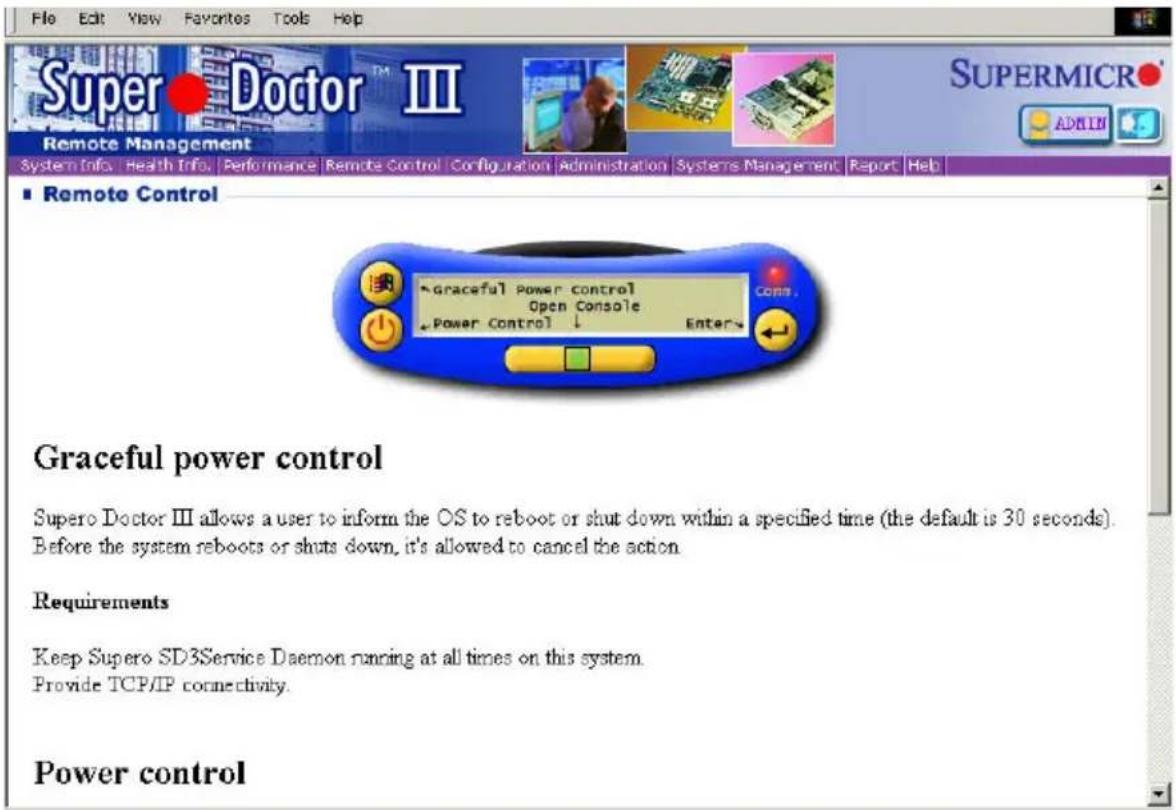 Supermicro X6DH8-G2 - Supero Doctor III Interface Display Screen-II (Remote Control) - 1
