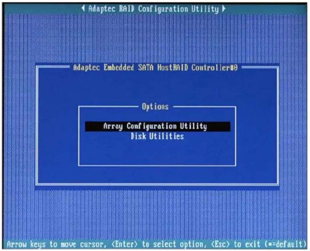 Supermicro X6DH8-G2 - Using the Array Configuration Utility (ACU) - 1