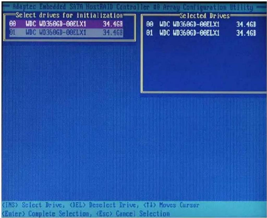 Supermicro X6DH8-G2 - To initialize drives: - 4