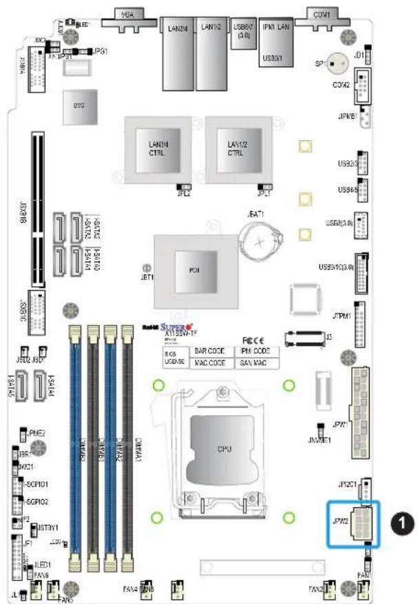 Supermicro X11SSW-4TF - Secondary Power Connector - 3