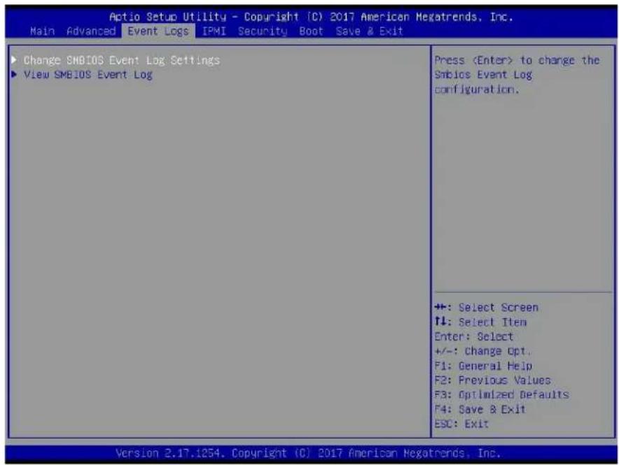 Supermicro X11SSW-4TF - Event Logs - 1