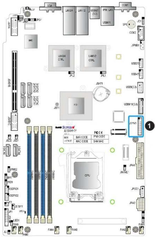 Supermicro X11SSW-4TF - Disk On Module Power Connector - 2