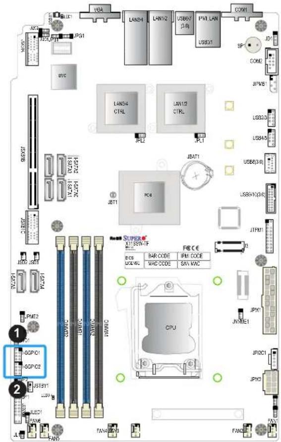 Supermicro X11SSW-4TF - SGPIO Headers - 1