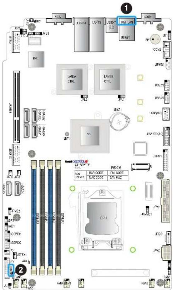 Supermicro X11SSW-4TF - Onboard Power LED - 1