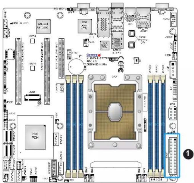 Supermicro X11SPM-TF - Main ATX Power Supply Connector - 1