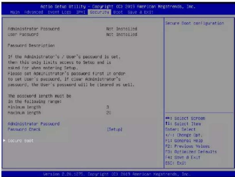 Supermicro X11SPM-TF - Security - 1