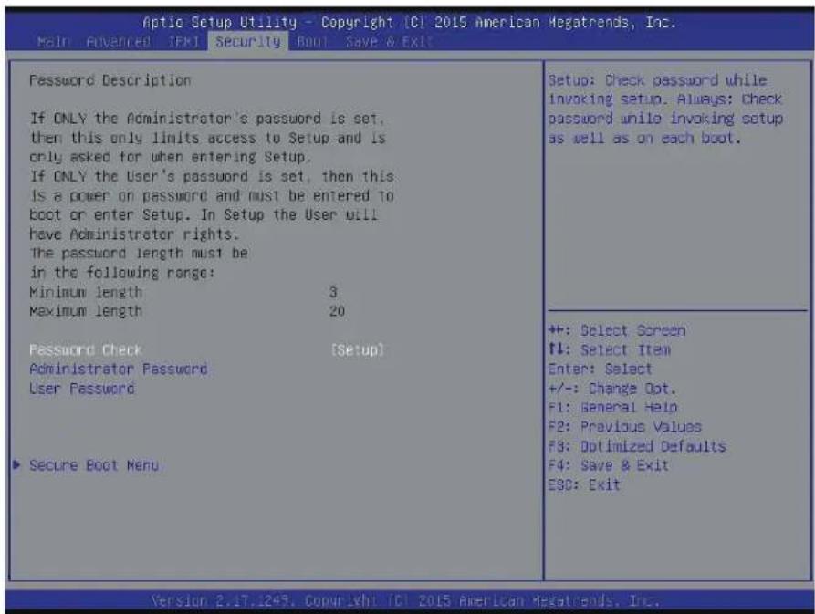 Supermicro X11SBA-LN4F/F - Security - 1