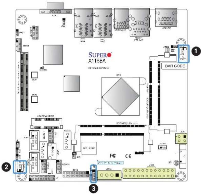 Supermicro X11SBA-LN4F/F - External Speaker - 1