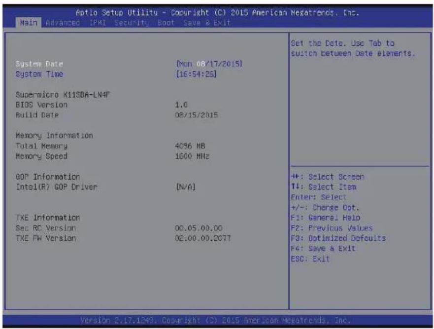 Supermicro X11SBA-LN4F/F - Main Setup - 1