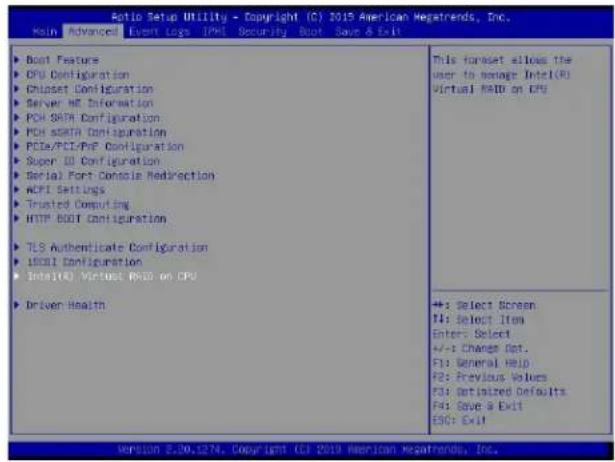 Supermicro X11DPU - Enabling a PCI Slot for VMD Support in the BIOS Setup Utility - 3