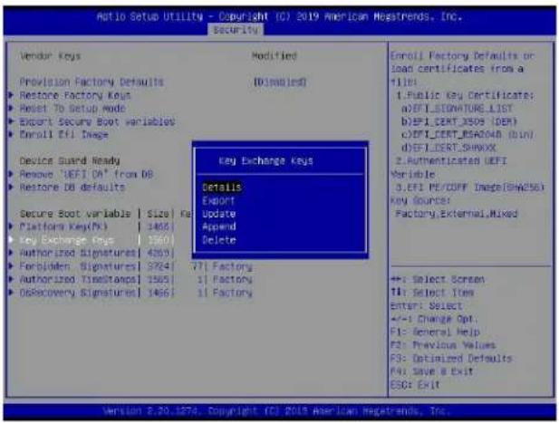Supermicro X11DPU - ▶Key Exchange Key - 1