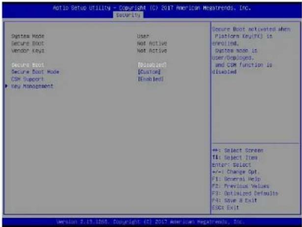 Supermicro X11DPU - F.2 Secure Boot/ Secure Boot Mode/ CSM Support Features - 2