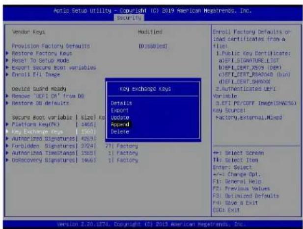 Supermicro X11DPU - ▶Key Exchange Key - 2