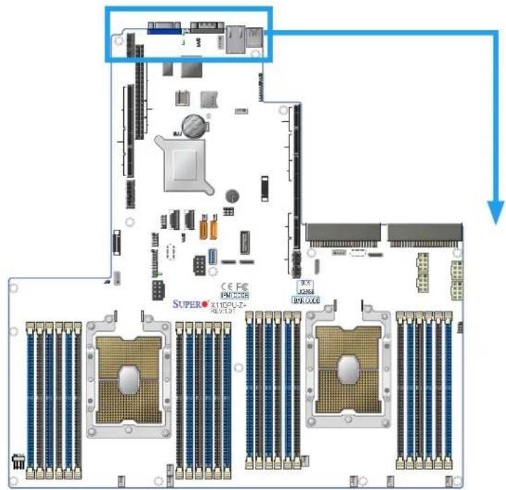 Supermicro X11DPU - Rear I/O Ports - 1