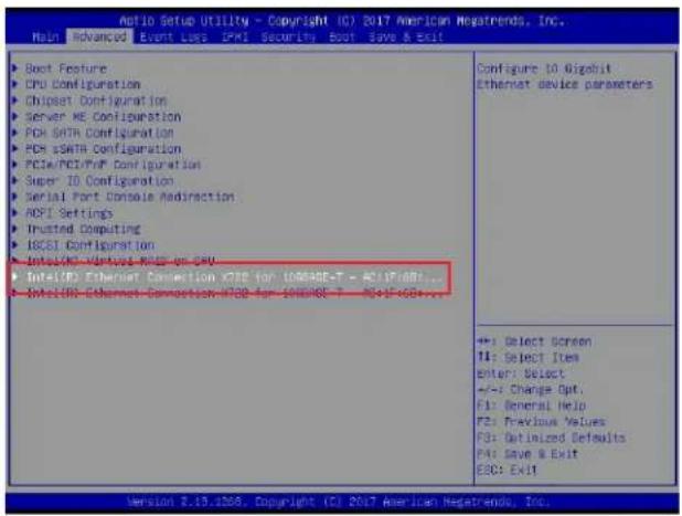 Supermicro X11DPU - Onboard LAN1 Option ROM (available when NIC(s) is(are) detected by the system) - 4