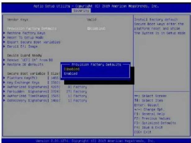 Supermicro X11DPU - Provision Factory Defaults - 1