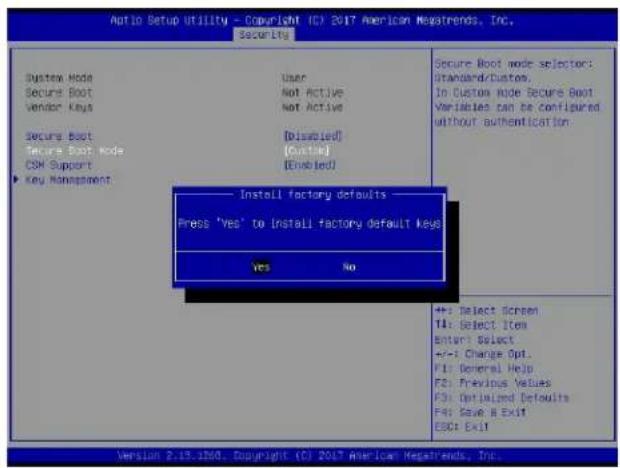 Supermicro X11DPU - F.3 Secure Boot Settings - 2