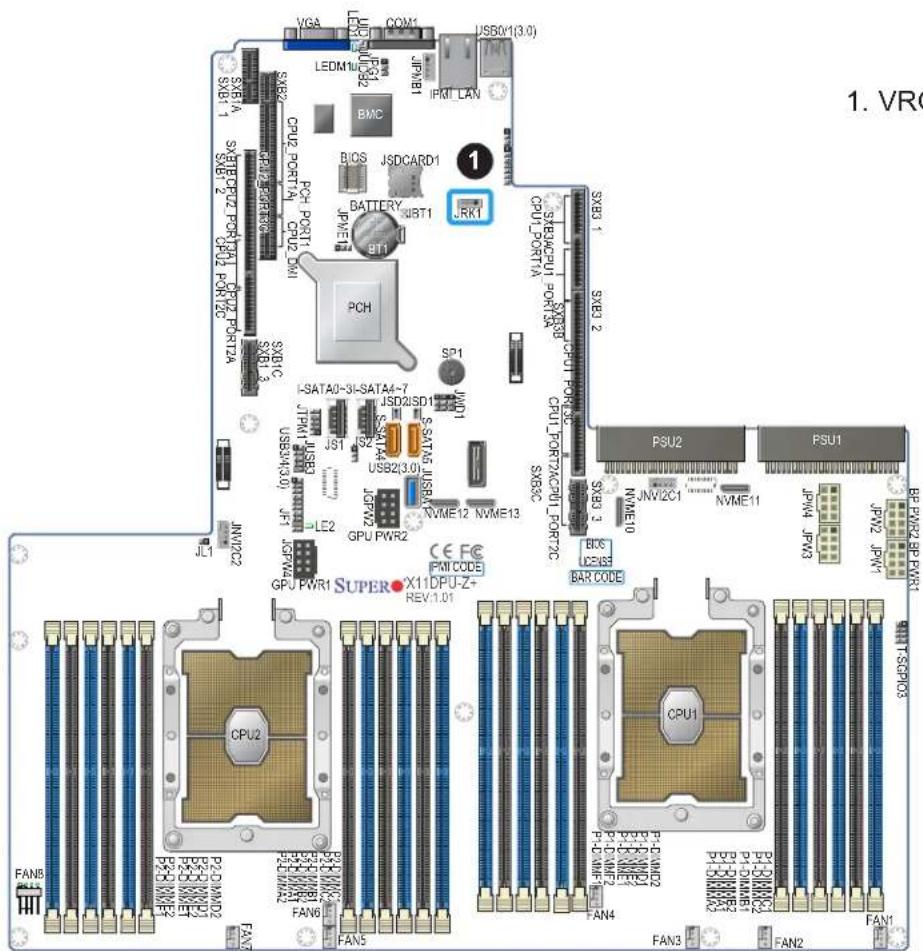 Supermicro X11DPU - VROC RAID Key Header - 3