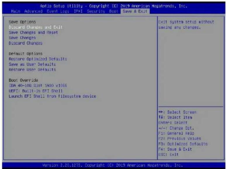 Supermicro X11DPH-i - Save & Exit - 1