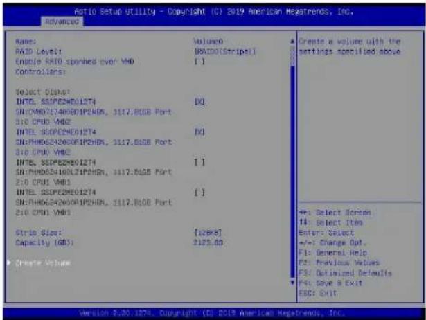 Supermicro X11DPH-i - To Create Volumes - 1