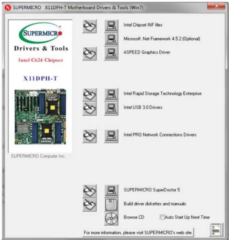 Supermicro X11DPH-i - B.2 Driver Installation - 1