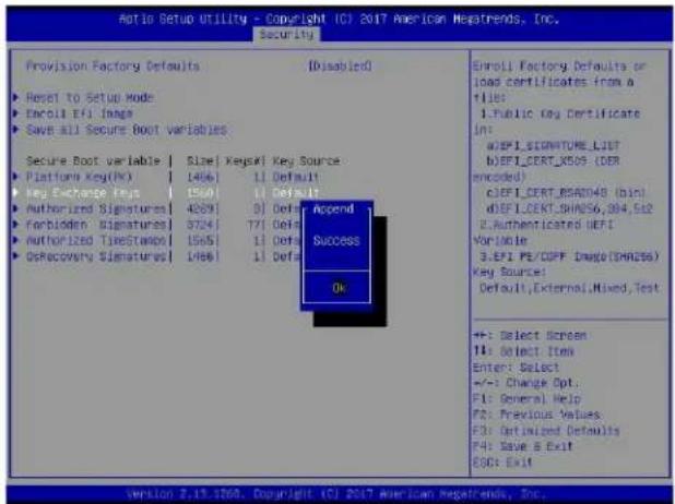Supermicro X11DPH-i - ▶Key Exchange Key - 4