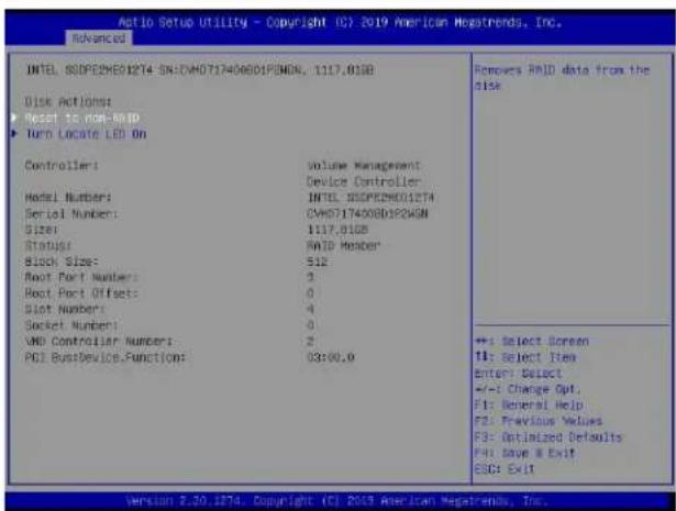 Supermicro X11DPH-i - To Reset the RAID Volume to non-RAID - 2