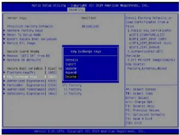Supermicro X11DPH-i - ▶Key Exchange Key - 6