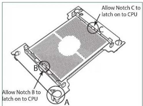 Supermicro X11DPH-i - Attaching the Processor to the Narrow Processor Clip to Create the Processor Package Assembly - 3